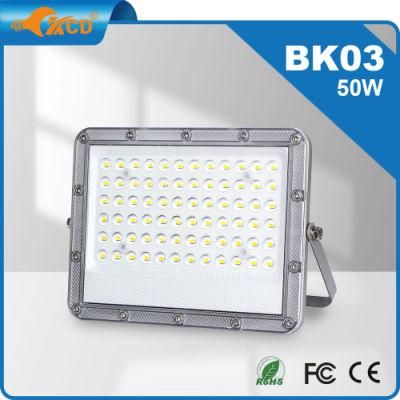 China Manufacturers Slim Rechargeable RGB Outdoor Portable Floodlight Cold White IP65 50W 100W 200W 400W LED Flood Light