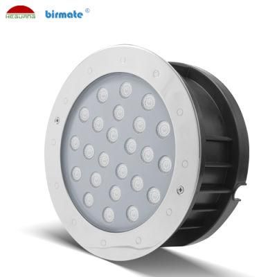 18W DC24V IP68 Structure Waterproof 316L Stainless Steel LED Ground Light Pool Light