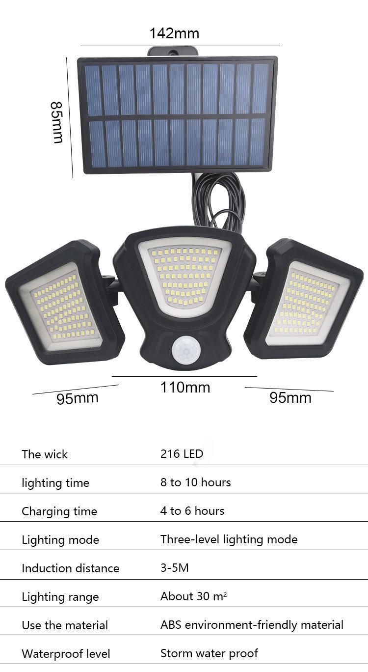 Solar Lamp Outdoor Courtyard Super Bright Lamp Convenient Installation Wall Lamp Street Lamp Factory