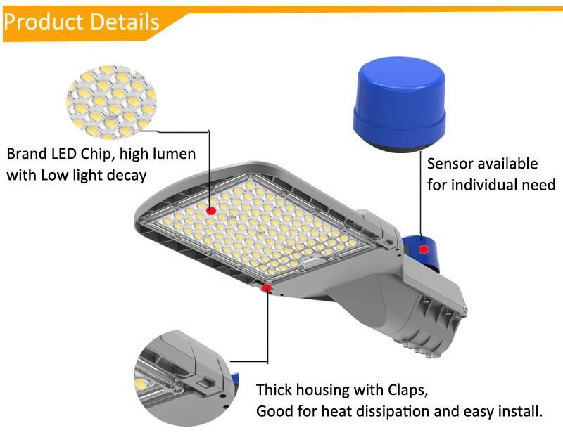 Factory Price Ultra Brightness Die Casting Aluminum Housing Highway Streetlight Outdoor 100W 150W 200W LED Street Light