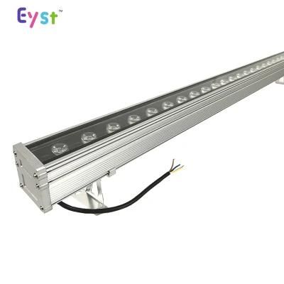 High Quality 12W Building Facade Landscape Project Lighting DMX Controller RGB IP65 Outdoor LED Wall Washer Linear Light
