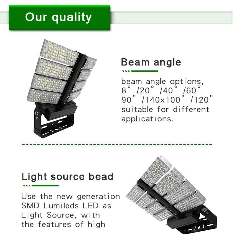 Super Bright High Quality Commercial High Lumen IP65 800W LED Flood Light