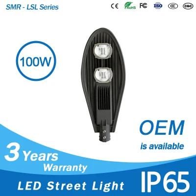 12V 24V DC AC 0-10V Dimming High Lumen 150lm/W 100W COB LED Cobra Head Street Light