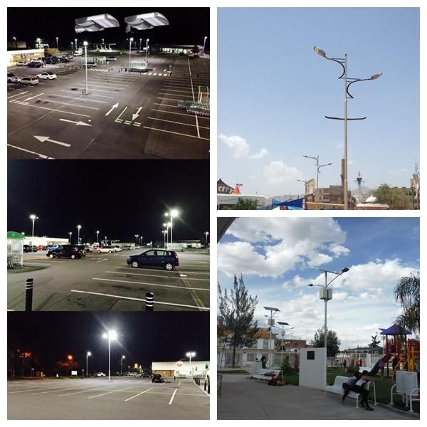 Outdoor LED Street Energy Saving Lamps with 10m High Pole Double Arm