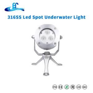 9watt 316ss LED Underwater Spot Lighting with CREE LED