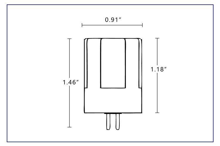 G4 LED Bulb 2W Bi-Pin Base Brass Waterproof