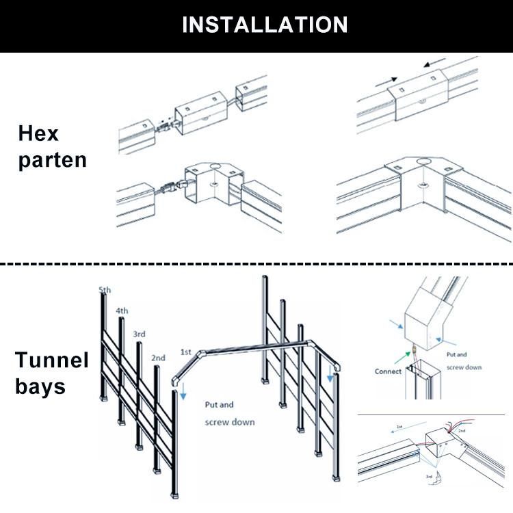 St2018 150lm/W 100W-300W for Industrial Warehouse Highbay 1 Years Warranty LED Linear Highbay Light