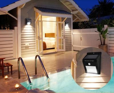 Garden Lights Solar Powered PIR Motion Sensor LED Wall Light