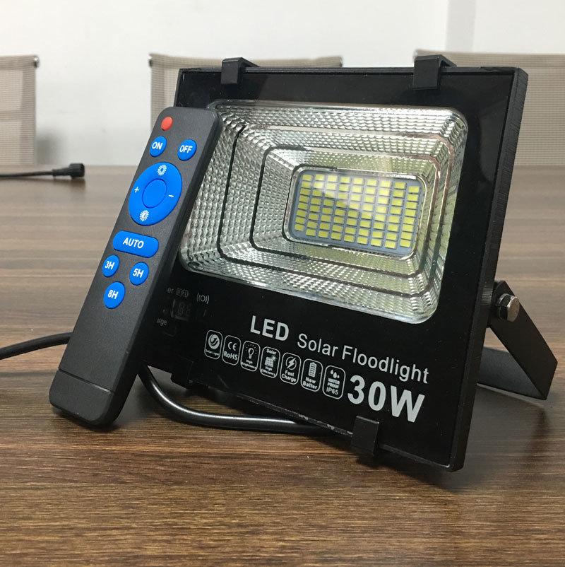 High Power Solar Garden Lighting 50W 80W 100W 150W 200W 300W Outdoor Solar LED Flood Light with Remote Control