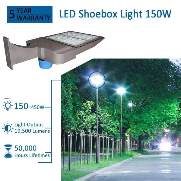 Photocell Dimmable Function 10kv/20kv Surge Protection LED Street Light for Road Highway Yard Parking Lot