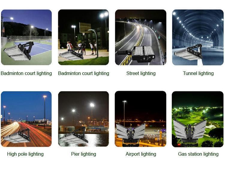 LED Stadium Sports Flood Light 480W for Construction Site with High Brightness