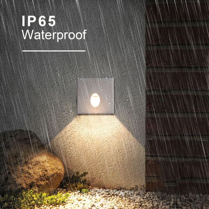 IP65 Square LED Stair Lighting 1W2w3w LED Wall Lamp Waterproof LED Staiway Lighting CE RoHS