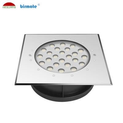 18W 24V SS316L Stainless Steel Structure Waterproof LED Ground Pool Light with 2 Years Warranty