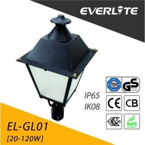 Classic Design Aluminum LED Garden Park Light Post Top Lantern