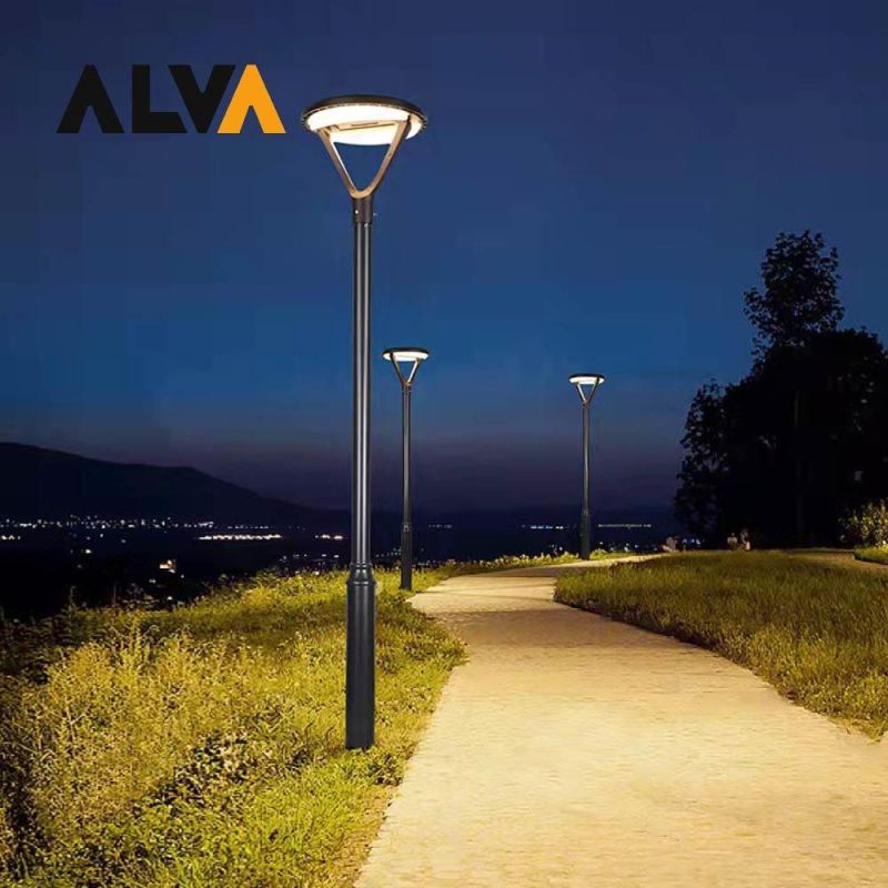 Optically Controlled Solar LED Bollards Round Waterproof Street Light