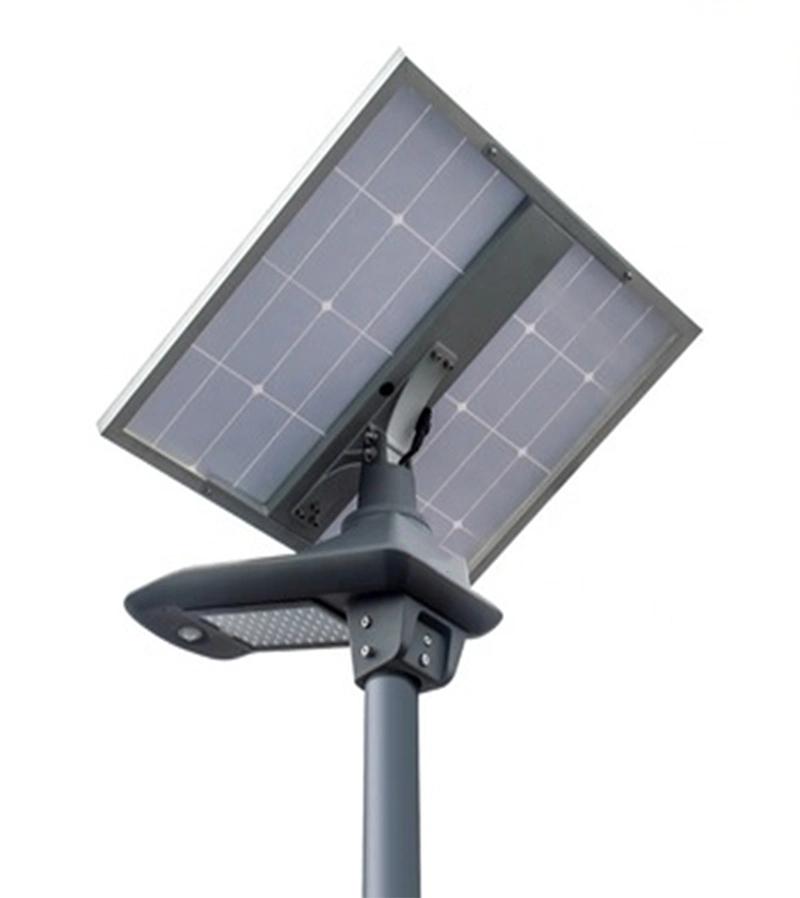 Outdoor Split Road Detached Solar Powered Remote Control Dusk to Dawn Work LED Solar Street Light Mobileapp Bluetooth Remote Control and Convenient Installation