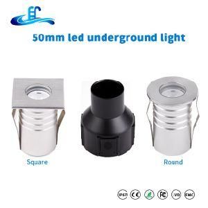 AC85-265V 1W Mini Square Floor Outdoor Inground Lighting