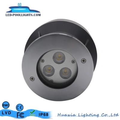 9W Waterproof Stainless Steel LED Color Recessed Underwater Light