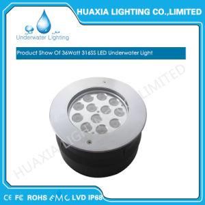 316ss IP68 36watt Recessed Underground Underwater LED Pool Light