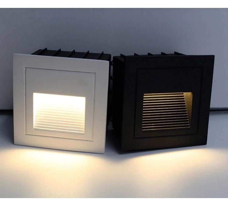 LED Footlight Square Wall Lamps for Stairs Step/Wall Corner Lights