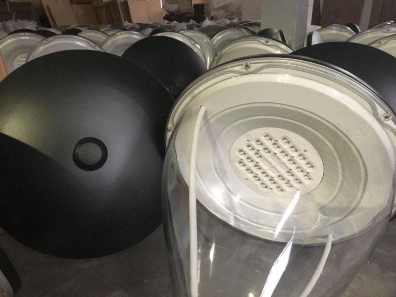 Peonylighting Modern IP65 Aluminum Outdoor Grey LED Post Top Light Waterproof 55W LED Garden Lamp