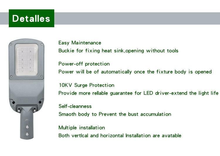 IP66 150lm/W 5 Years Warranty TUV ENEC SAA CB Iram LED Street Light