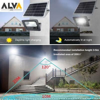 Remote Control Light Digital Display Highpower Energy Saving Light LED Outdoor Lamps Solar Floodlight