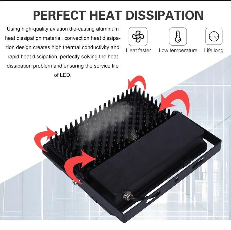 IP65 Waterproof Outdoor Tennis Courts 30W 50W 100W 150W 200W LED Flood Light