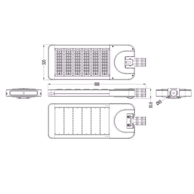 Big Sale 170lm/W 300W Outdoor Adjustable LED Street Light, Cheap LED Street Light Solar LED Street Lamp with Ce& RoHS Approval