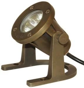 Outdoor Landscape Lighting 12V LED Brass Underwater Light Swimming Light with ETL UL Warm White Color IP68 Ulb01