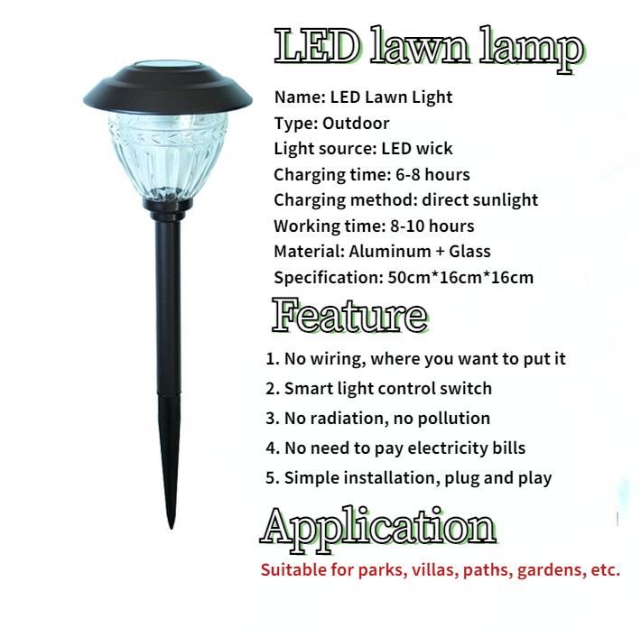 LED Garden Solar Lights Landscape Light Outdoor Solar Garden Light