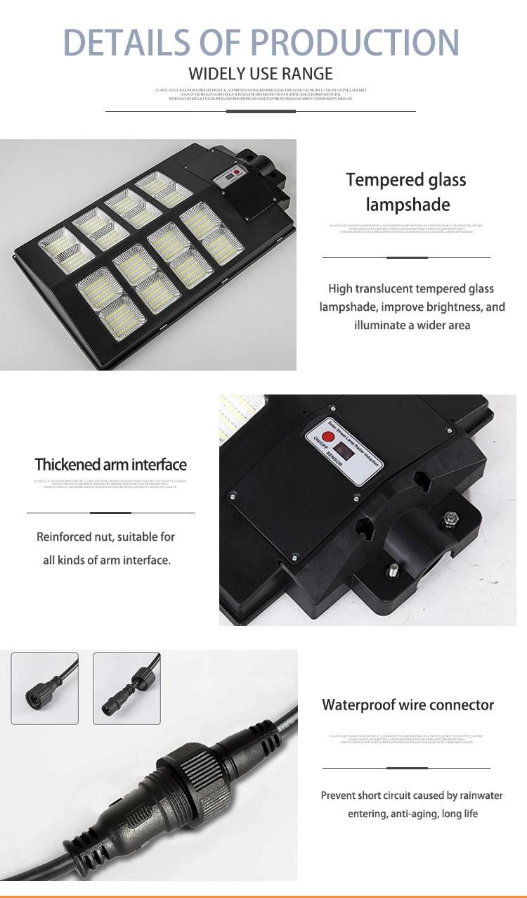 50W 100W 150W Aluminium Commercial Mini LED Solar Street Light