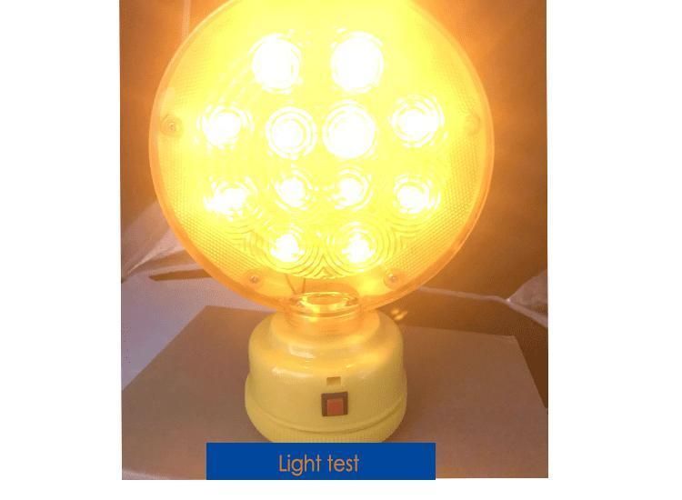 Amber Red Lamp Obstruction Traffic Solar LED Warning Light / Solar Flashing Light
