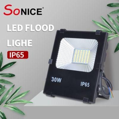 Die Casting Aluminium SMD COB LED 4kv 3030 and 5050 Chips Home Zone Warehouse and Workshop IP66 100W 150W 250W Floodlight