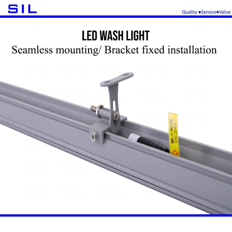 LED Linear Light 24watt IP65 Wterproof Aluminum DMX512 DC24V LED Strip Wall Washer Light