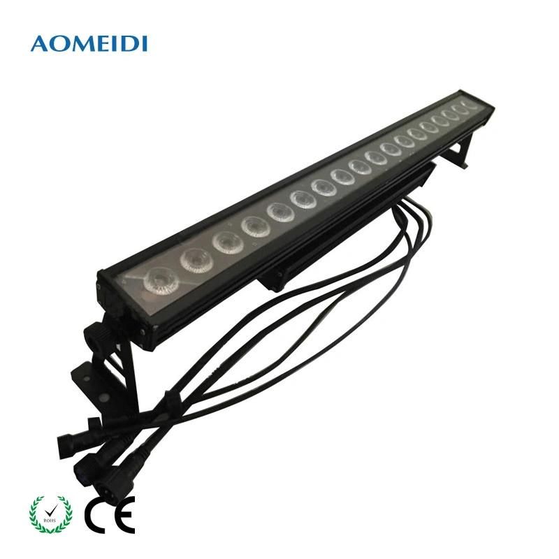 18X10W RGBW 4in1 DMX512 Linear LED Bar Wall Washer Light Outdoor