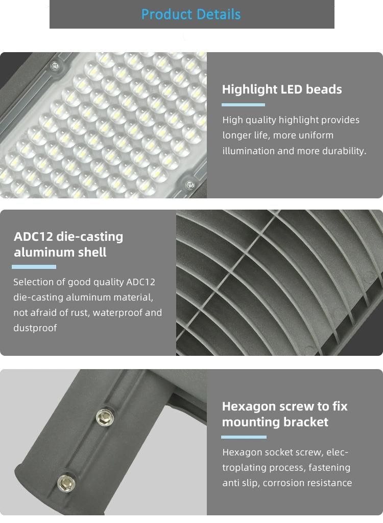 Hairolux Modern SMD China Manufacturers High Quality IP65 Outdoor Road Public 30W 50W 100W 150W Price LED Street Lights