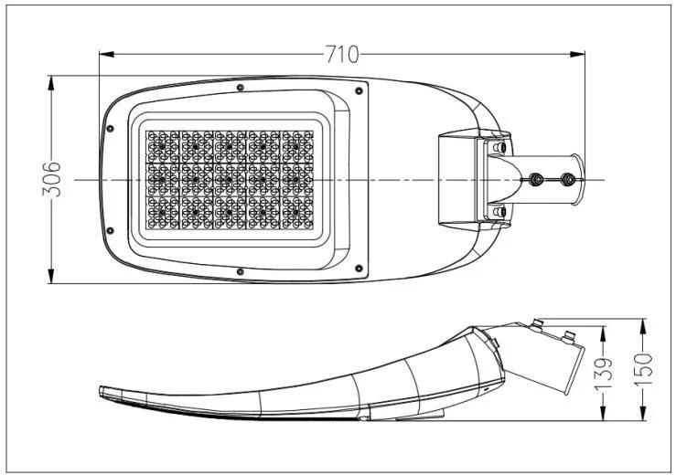 Solar Smart Sensor Ultra High Lumen IP65 LED Street Light