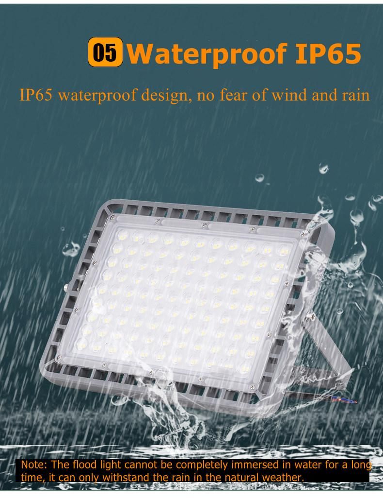 Outdoor Optical Sensor 300W LED Solar Flood Light for Garden