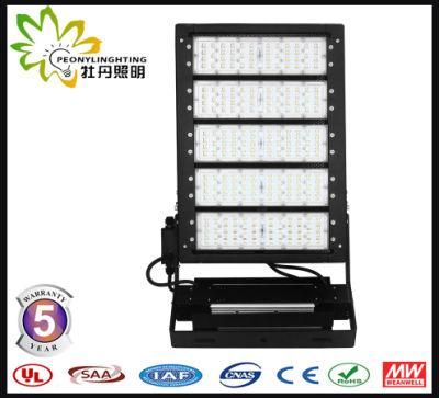 2019 New LED Stadium Lamp 500 Watt, 5 Years Warranty LED High Pole Flood Light 500W