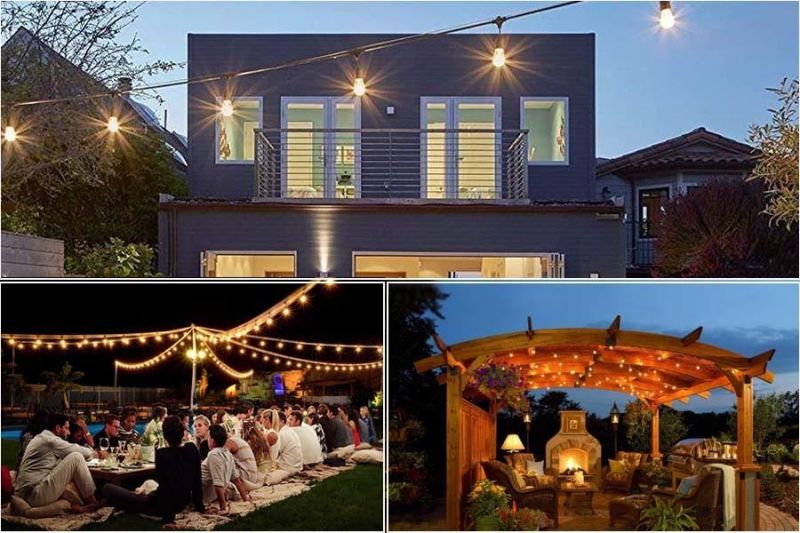 S14 LED Edison Bulbs Christmas Waterproof Outdoor Party Edison String Lights
