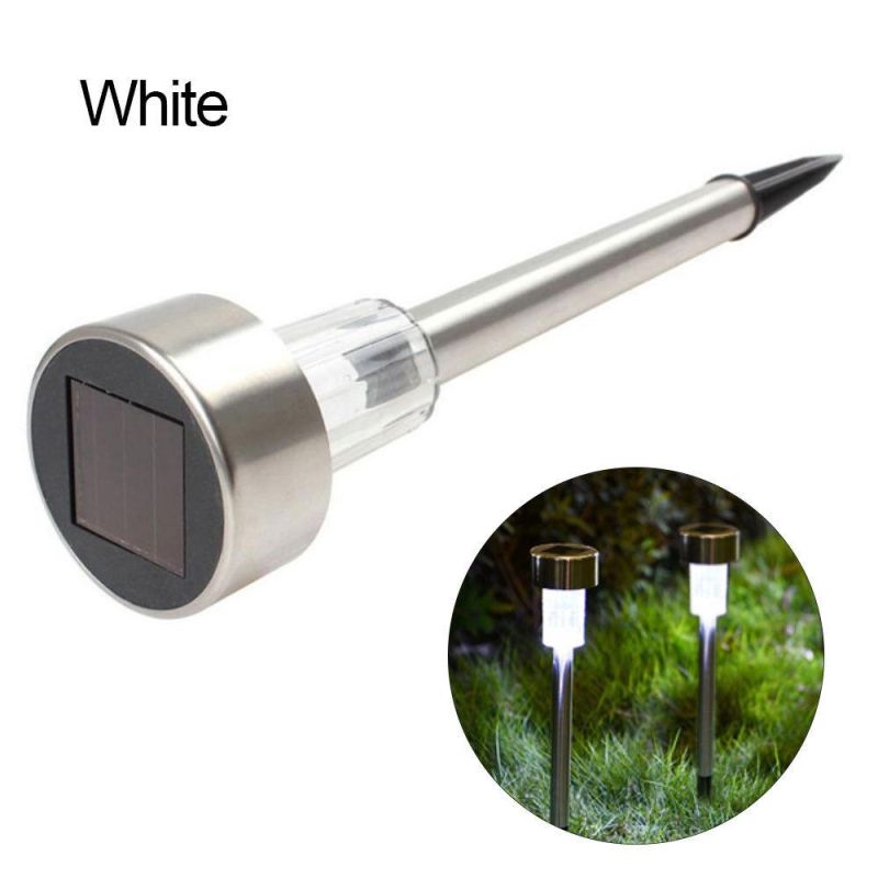 Outdoor Solar Lawn Ground Plugged Light Courtyard Garden Decoration Stainless Steel Landscape Lamp LED Lighting Waterproof Garden Lights