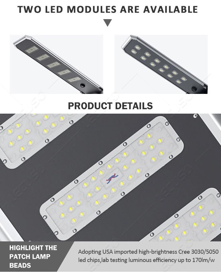 Super Bright PIR Sensor Post Road LED Solar Street Light