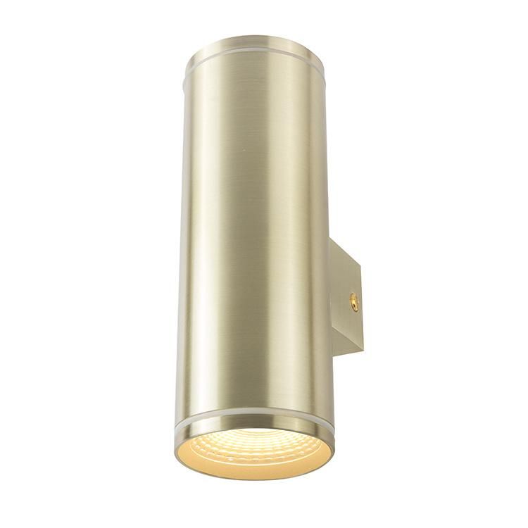Luxury Brass LED Wall Light Cylinder Decorative Garden Wall Lighting for GU10 MR16 LED Bulb