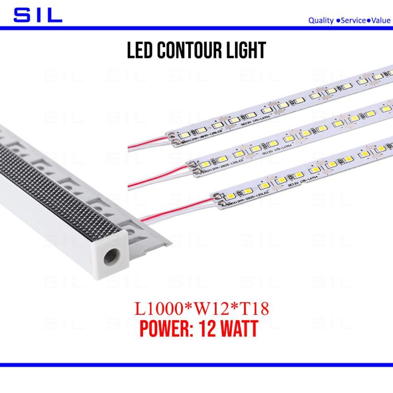 LED Linear Indoor Contour Linear Light 12W LED Wall Washer Light