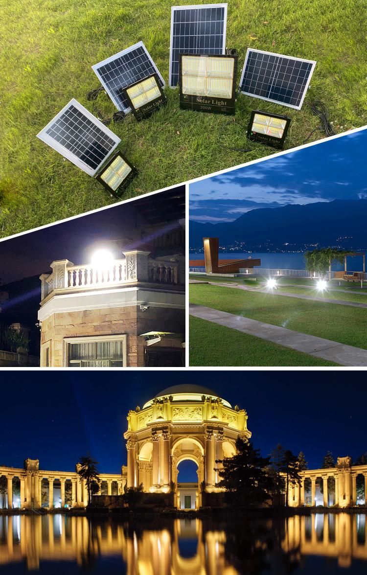 Bspro IP65 Waterproof High Quality Lights Color Changing Outdoor Lighting 60W LED Solar Flood Light