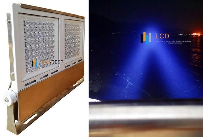 Long Lifespan 50000h IP68 Stainless Steel Marine Grade LED Floodlight-5000K (2 degree beam)