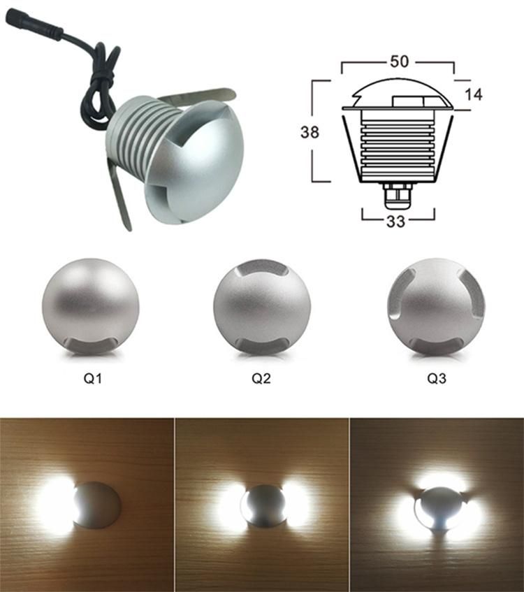 3W IP67 Sides LED Garden Underground Light