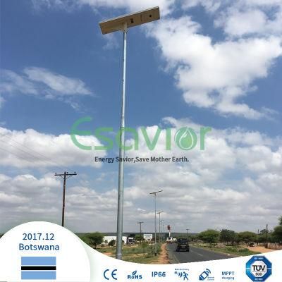 60W All in One Solar Street Light Integrated Solar Lighting with Micorwave Sensor