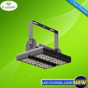 5 Years Warranty IP65 Bridhelux+Meanwell 48W Tunnel Lighting